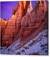 Red Peaks Canvas Print