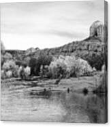 Red Rock Crossing At Cathedral Rock Canvas Print