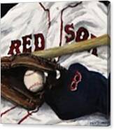 Red Sox Number Nine Canvas Print