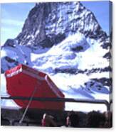 Coca-cola Umbrella At Matterhorn Canvas Print
