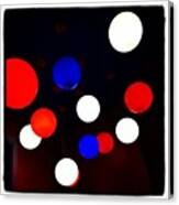 Red, White And Blue In Disarray Canvas Print