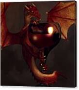 Red Wine Dragon Canvas Print