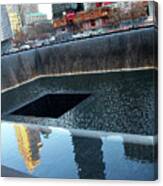 Reflecting Pool At 9/11 Memorial Site In Nyc Canvas Print