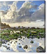 Reflections At Low Tide Hdr Canvas Print