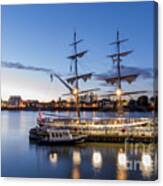 Reflections Of Tall Ships Canvas Print