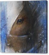 Reflective Horse Canvas Print