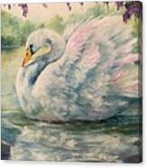 Regal Swan Canvas Print