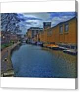 #regents #canal #london #boats #ripples Canvas Print