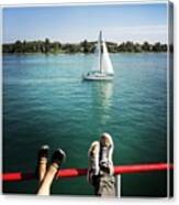 Relaxing Summer Boat Trip Canvas Print