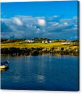 Remote Village And Harbor Near Donegal In Ireland Canvas Print