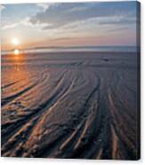 Revere Beach Sand Patterns Revere, Ma Canvas Print