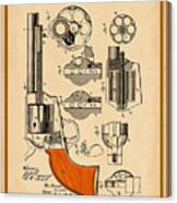 Revolver Pistol Patent Drawing Canvas Print