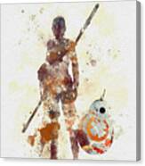 Rey And Bb8 Canvas Print