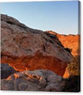 Right Panel 3 Of 3 - Mesa Arch Sunrise Panorama - Canyonlands Np Canvas Print