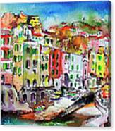 Riomaggiore Cinque Terre Canvas Print