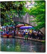 River Walk Dining Canvas Print