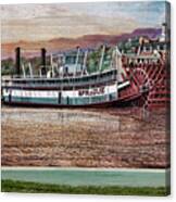 Riverboat Mural Mississippi Canvas Print