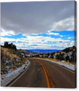 Road To Blue Skys Canvas Print