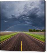 Road To Nowhere - Rainbow Canvas Print