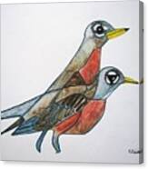 Robins Partner Canvas Print