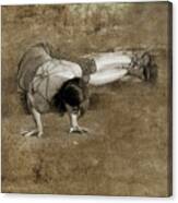 Rock Climber Yoga Master Canvas Print