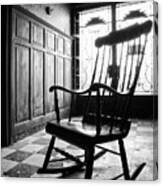 Rocking Chair - Abandoned Building Canvas Print