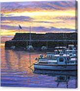 Rockport Ma Sunset Canvas Print