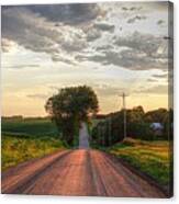 Rolling Down A Country Road Canvas Print