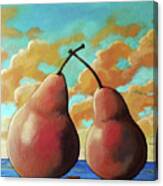 Romantic Pear Canvas Print