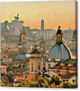 Rome Cityscape - 03 Canvas Print