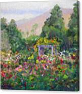 Rose Garden In Bloom Canvas Print