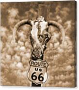 Route 66 Sign Canvas Print