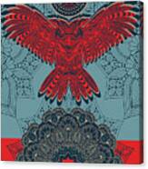 Rubino Spirit Owl Canvas Print