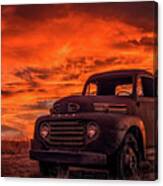 Rusty Truck Sunset Canvas Print