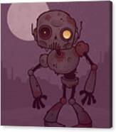 Rusty Zombie Robot Canvas Print