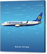 Ryan Air Boeing 737 Canvas Print