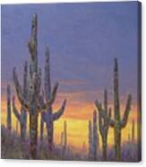 Saguaro Mosaic Canvas Print