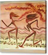 Saharan Runners Canvas Print