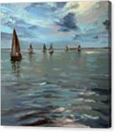 Sailboats On The Chesapeake Bay Canvas Print