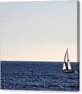 Sailing In Santa Monica Ii Canvas Print
