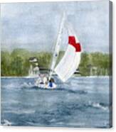 Sailing On Niagara River Canvas Print