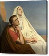 Saint Augustine And Saint Monica Canvas Print