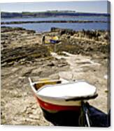 Saint Mary's Island In Low Tide. Canvas Print