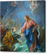 Saint Peter Invited To Walk On The Water Canvas Print