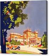 Salsomaggiore Art Deco Italian Travel Ad Canvas Print