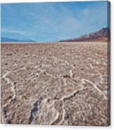Salt Flats At Badwater Basin Canvas Print