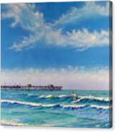 San Clemente Surf Canvas Print