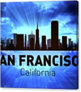 San Francisco City Skyline Canvas Print