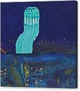 San Francisco Coit Tower Abstract Canvas Print
