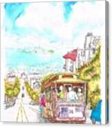 San Francisco Trolley - California Canvas Print